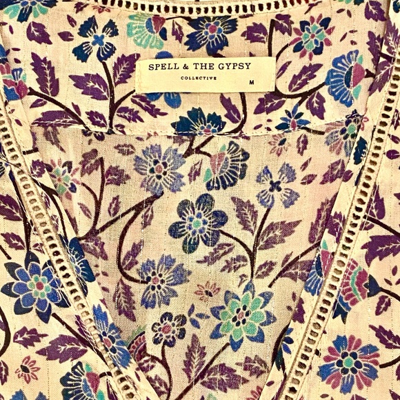 🌺🎉HP🎉🌺 NWOT Spell & The Gypsy Dahlia Midi Dress - Picture 16 of 16